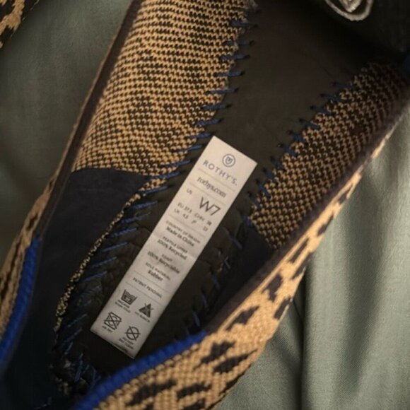 Rothy's The Point Ballet Flat Shoes in Cheetah Leopard Print Women's Size 7 - Picture 5 of 15